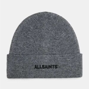 All Saints, Bode Embroidered Logo Beanie Hat, NWT.